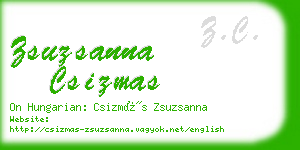 zsuzsanna csizmas business card